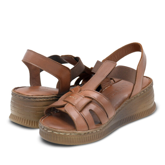 Venus Women's Leather Sandals - Tan 24028801Y - 4