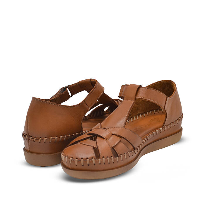 Venus Women's Leather Sandals - Tan 25033541Y - 3