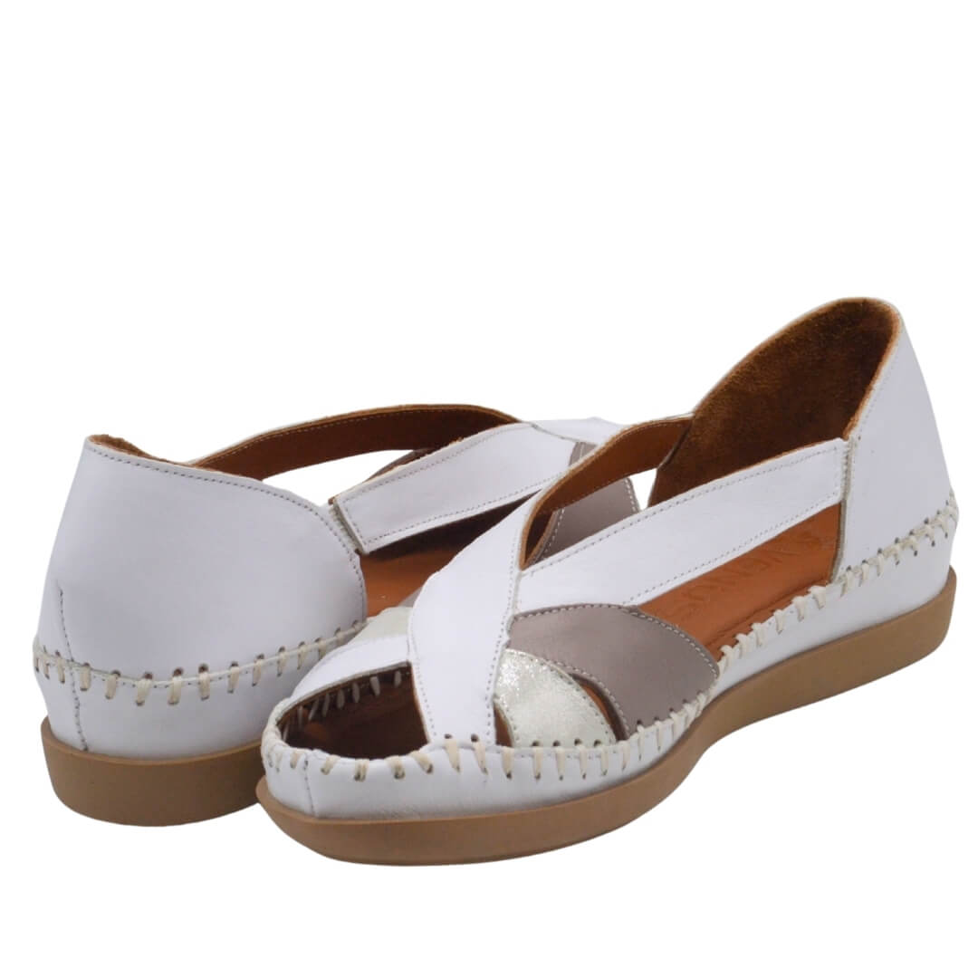 Venus Women's Leather Sandals - White 25033542Y - 4