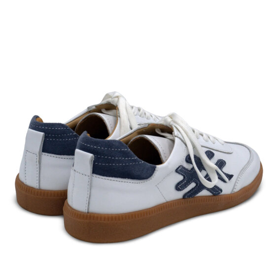 Venus Women's Leather Sneakers - White/Blue 2609901Y - 3
