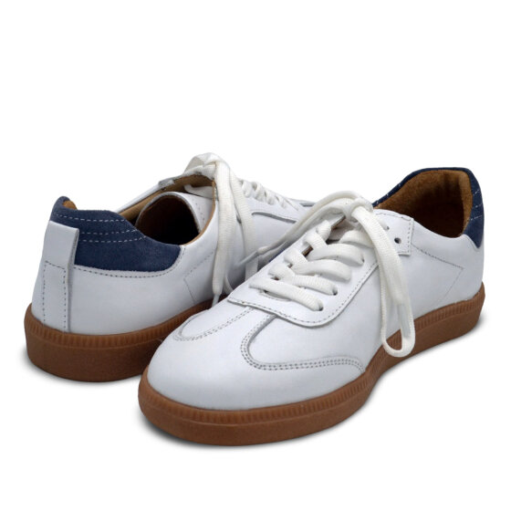 Venus Women's Leather Sneakers - White/Blue 2609901Y - 4