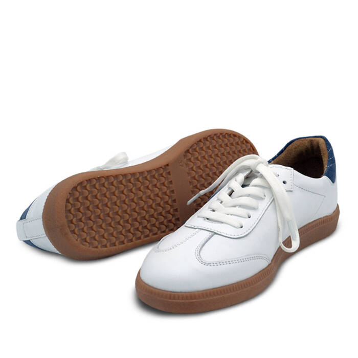 Venus Women's Leather Sneakers - White/Blue 2609901Y - 5