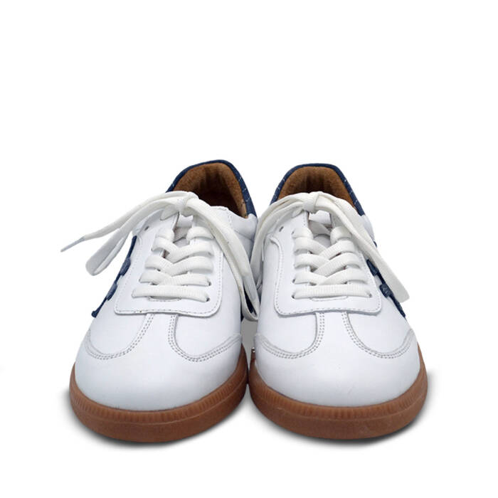 Venus Women's Leather Sneakers - White/Blue 2609901Y - 6