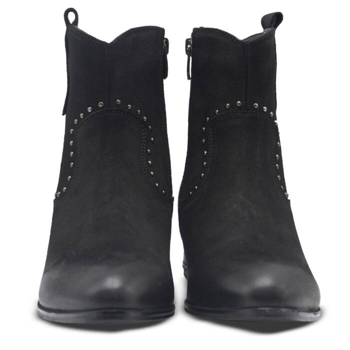 Venus Women's Nubuk Casual Ankle Boots - Black 2152713K - 6
