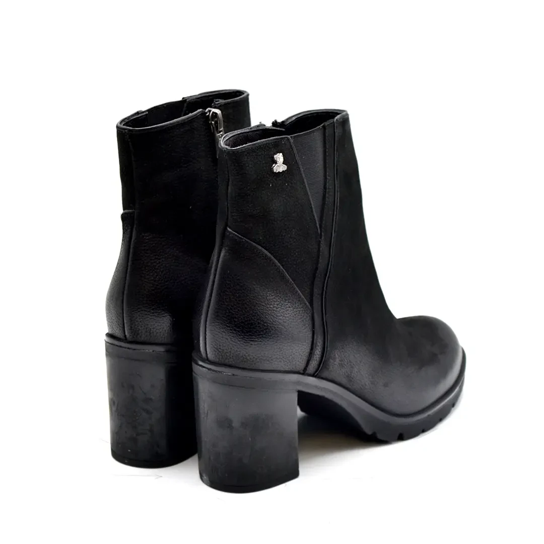 Venus Women's Nubuk Casual Ankle Boots - Black 2179125K - 3