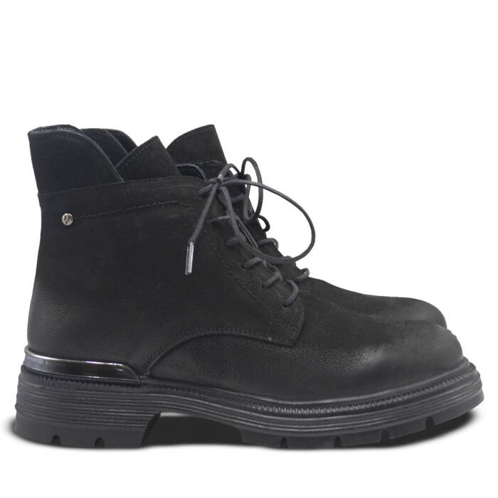 Venus Women's Nubuk Casual Ankle Boots - Black 2353510K - 2