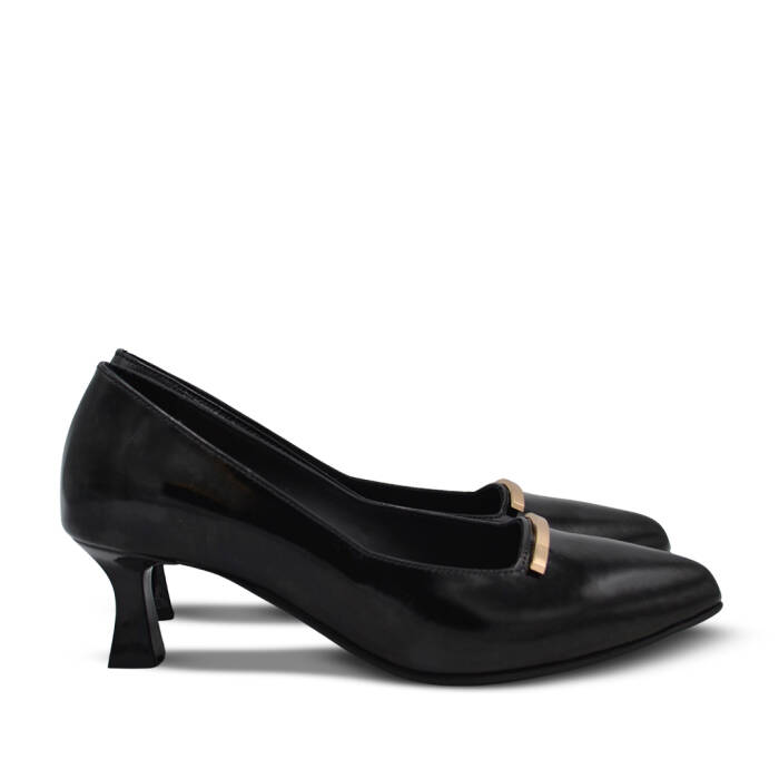 Venus Women's Patent Leather Heeled Shoes - Black 26532529Y - 2