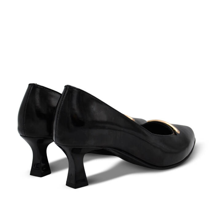 Venus Women's Patent Leather Heeled Shoes - Black 26532529Y - 3