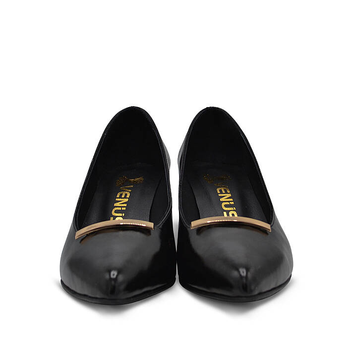 Venus Women's Patent Leather Heeled Shoes - Black 26532529Y - 6
