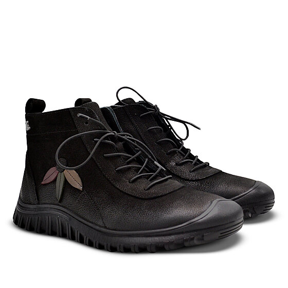 Venus Women's Suede Casual Ankle Boots - Black/Mink Taupe 2413554K