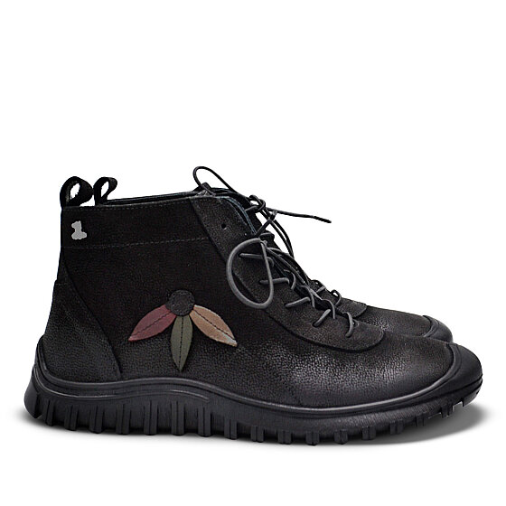 Venus Women's Suede Casual Ankle Boots - Black/Mink Taupe 2413554K (1)