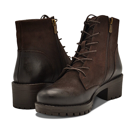 Venus Women's Suede Casual Ankle Boots - Brown - 3