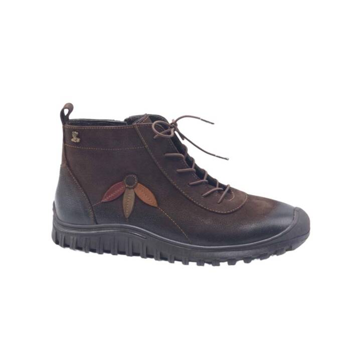 Venus Women's Suede Casual Ankle Boots - Brown/Tan 2413554K - 1