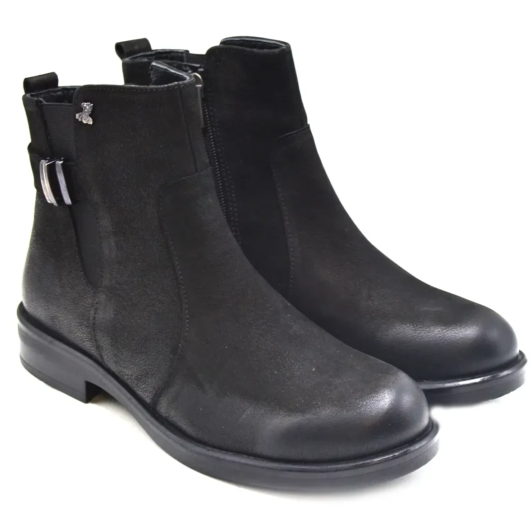 Venus Women's Suede Comfort Boots - Black 1852533K