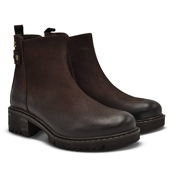 Venus Women's Suede Comfort Boots - Brown 1950811K - 1