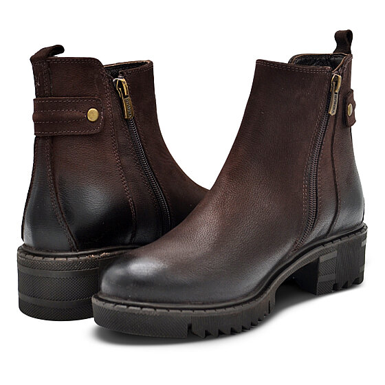 Venus Women's Suede Comfort Boots - Brown 1950811K - 3