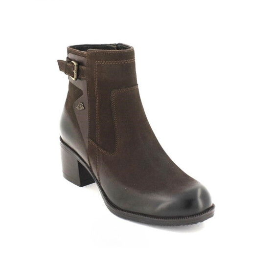Venus Women's Suede Heeled Boots - Brown 1779011K - 1