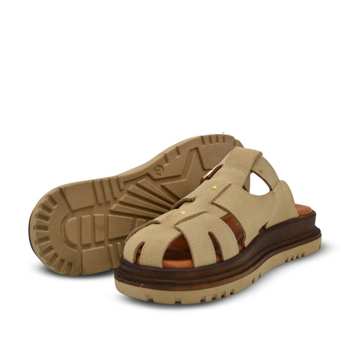 Venus Women's Suede Slippers & Slides - Beige 26322731Y - 5