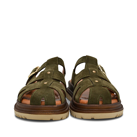 Venus Women's Suede Slippers & Slides - Khaki 26322731Y - 5