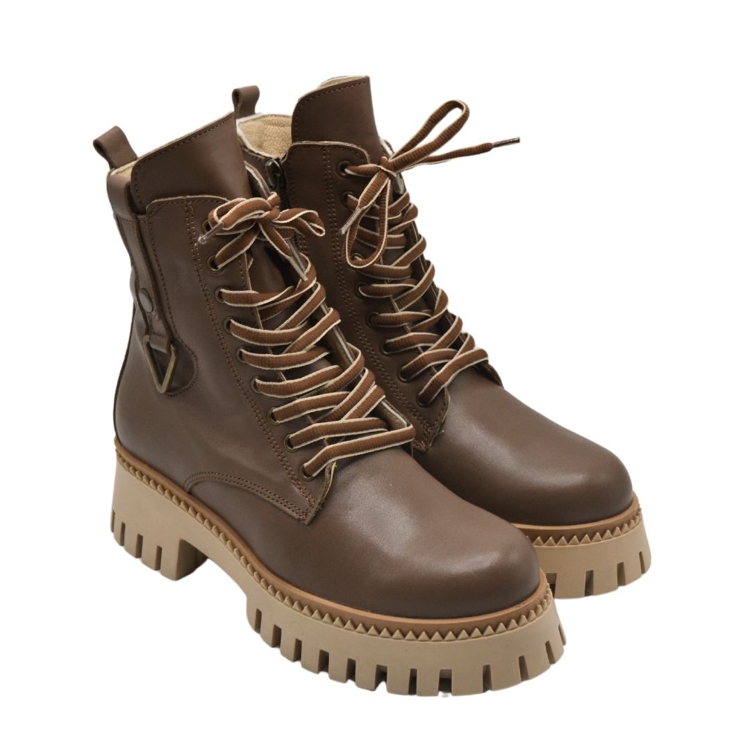 Venüs Deri Kadın Casual Bot Vizon 2251801K