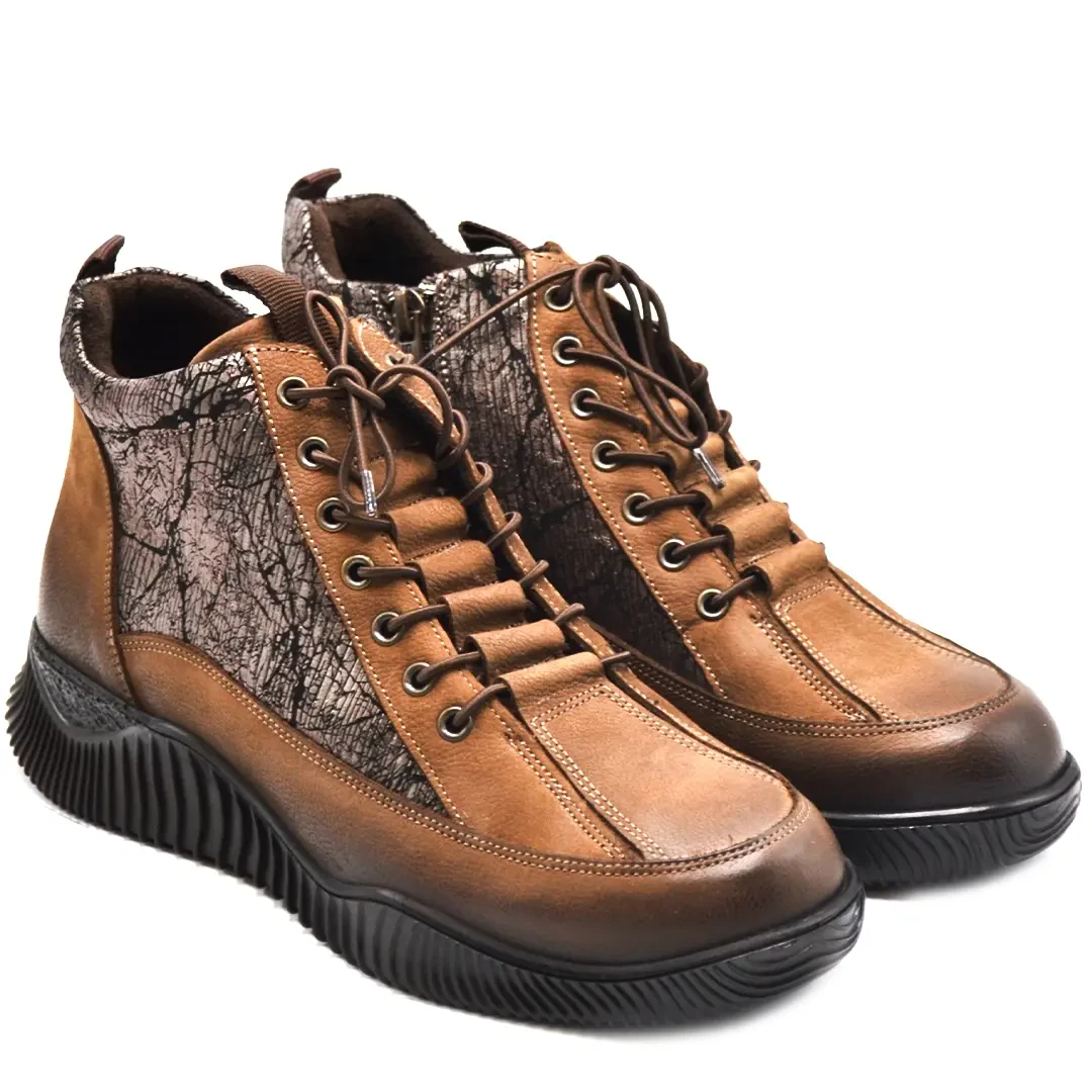 Venüs Deri Kadın Casual Bot Vizon 1953837K