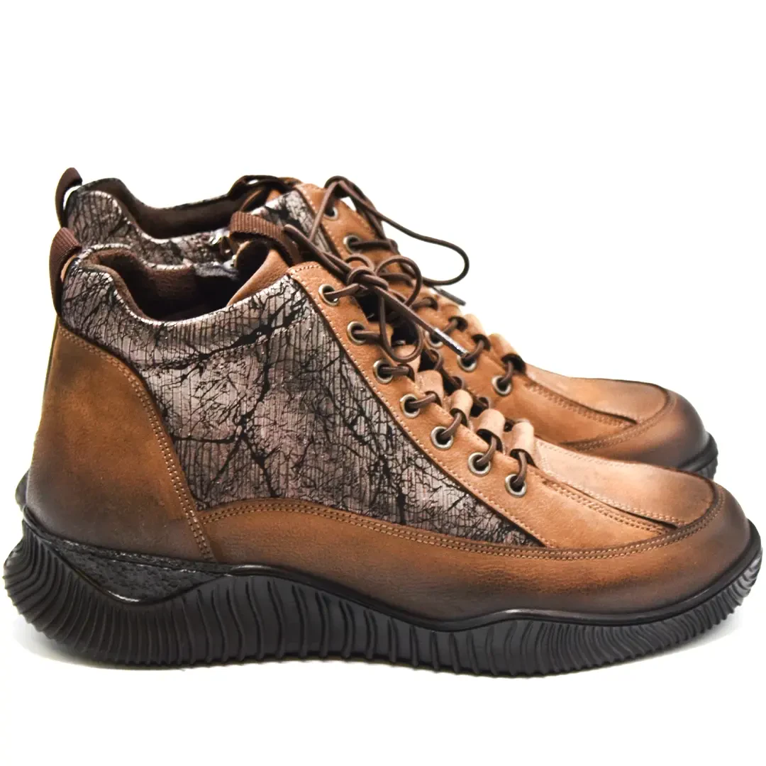 Venüs Deri Kadın Casual Bot Vizon 1953837K