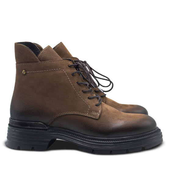 Venüs - Venüs Deri Kadın Nubuk Casual Bot Vizon 2353510K