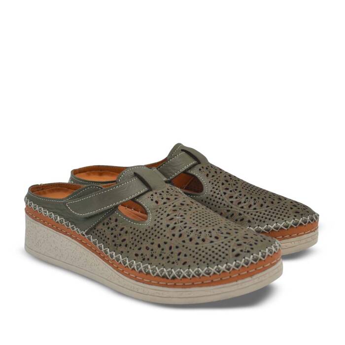 Venüs Deri Kadın Comfort Ayakkabı Yeşil 26190250Y - 1